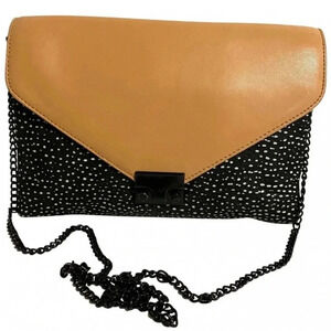 Loeffler Randall multicolors leather/ embossed crossbody handbag